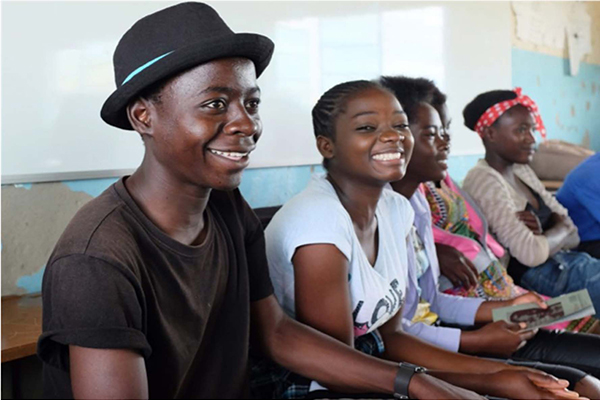 Several adolescents in Zambia