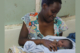 Mother holding newborn baby