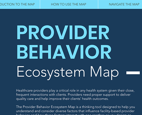 Provider Behavior Ecosystem Map website