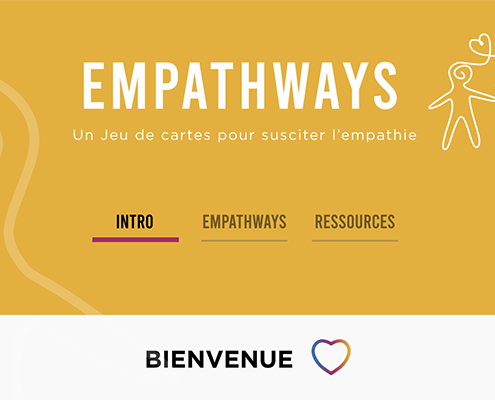 Empathways homepage in French