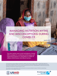 Managing Nutrition Myths and Misconceptions During COVID-19 Technical Brief