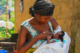 Congolese mother breastfeeding her baby