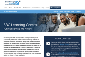 SBC Learning Central homepage