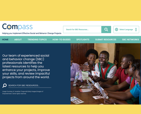 The Compass homepage