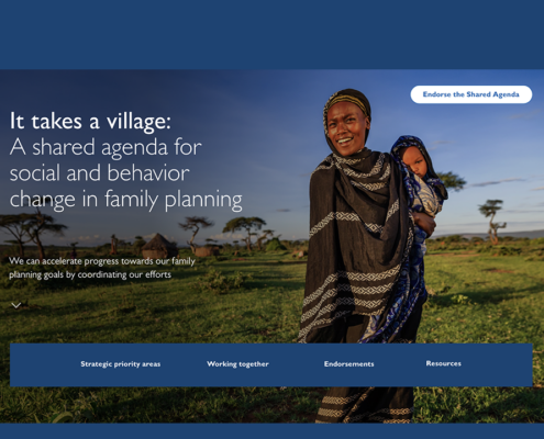 It takes a village: A shared agenda for social and behavior change in family planning