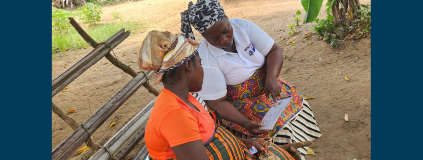 Two women talking in Liberia