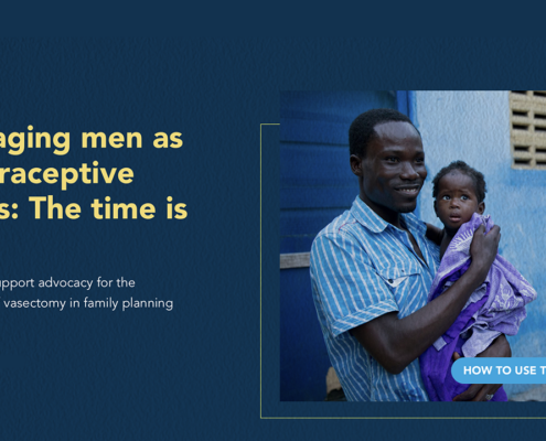 Engaging men as contraceptive users: The time is now