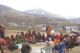 People gathering in a circle in Nepal