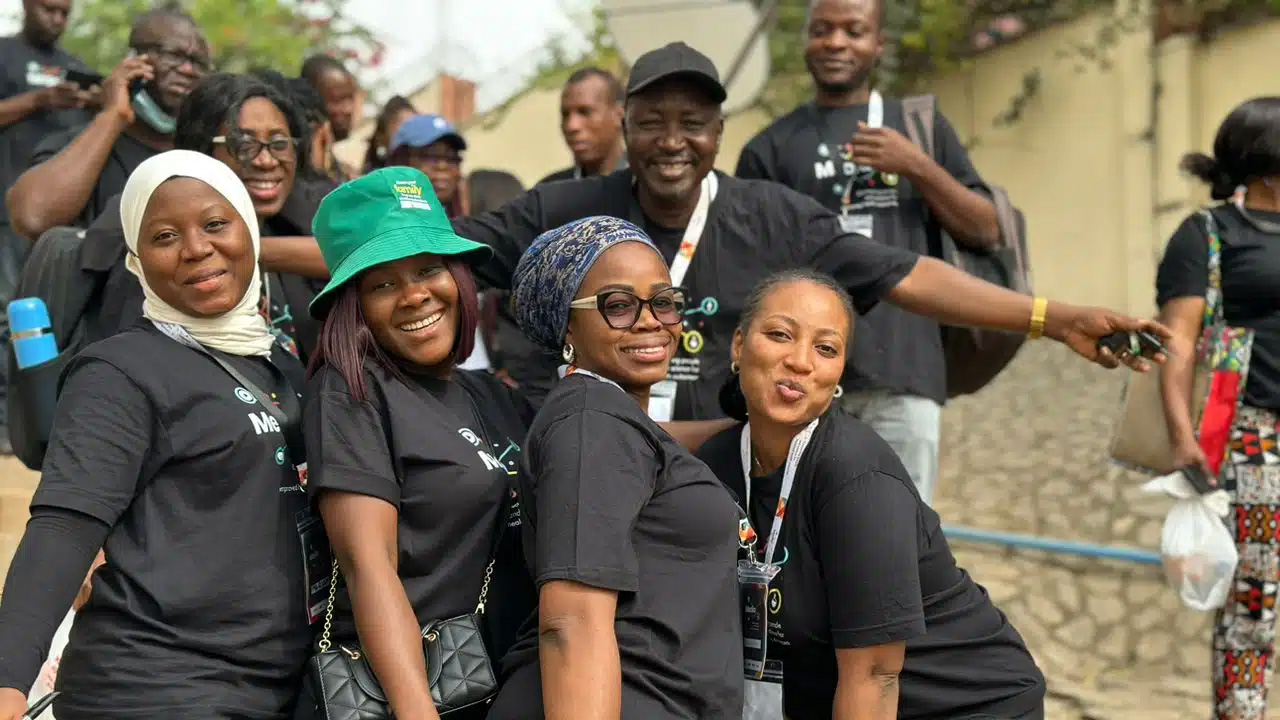 Participants in a training program for journalists in Nigeria