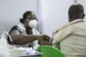 Man receives COVID-19 vaccine in Cote d’Ivoire