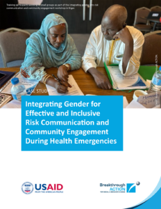 Integrating Gender for Effective and Inclusive Risk Communication and Community Engagement During Health Emergencies