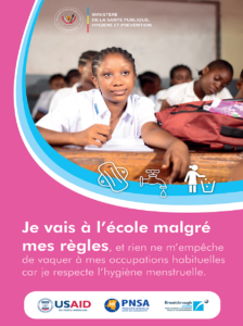 Poster sur la santé et hygiène menstruelle en RDC