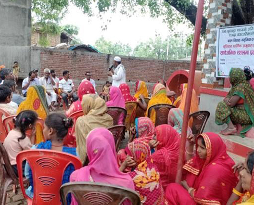 Religious leader speaking Nepal