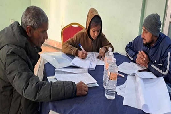 Three workshop participants in Nepal