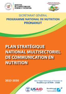 Plan stratégique national multisectoriel de communication en nutrition