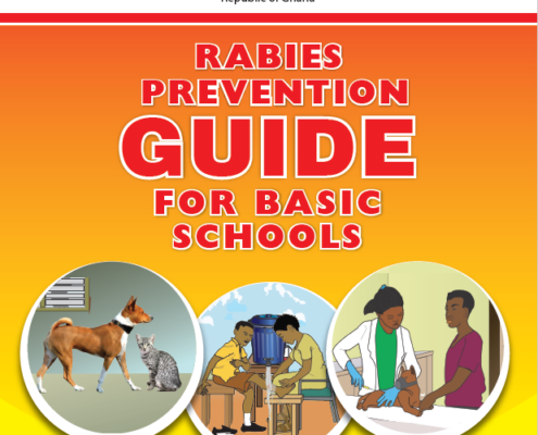Cover of the Republic of Ghana Rabies Prevention Guide for Basic Schools