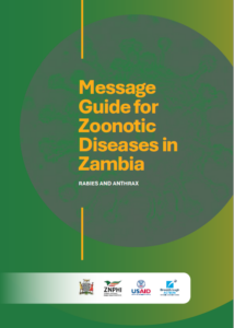 Cover of the Message Guide for Zoonotic Diseases in Zambia