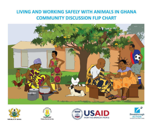 Living and Working Safely with Animals in Ghana Flip Chart Cover